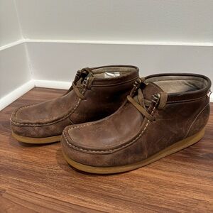 Clarks Wallabees Beeswax Stinson Hi high top Brown size 9